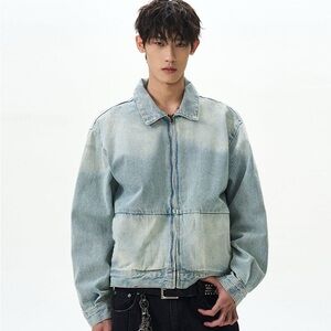 Fear of God Light Blue Denim Bomber Jacket
